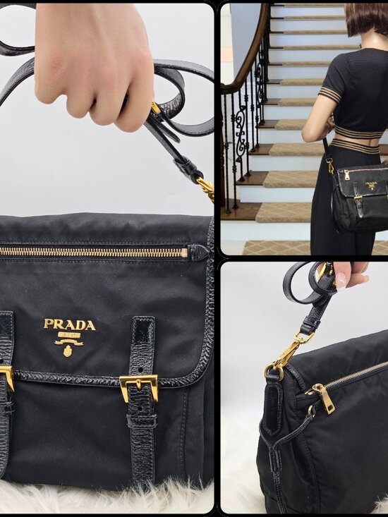 Prada Tessuto Nylon Shoulder Bag - Picture 4 of 17